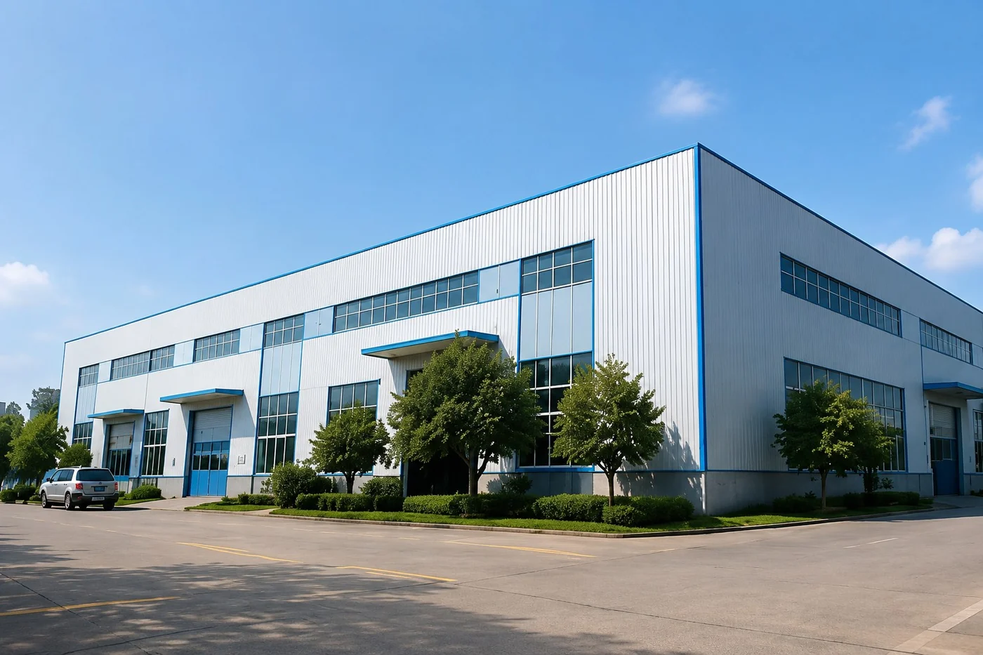 Food production factory exterior