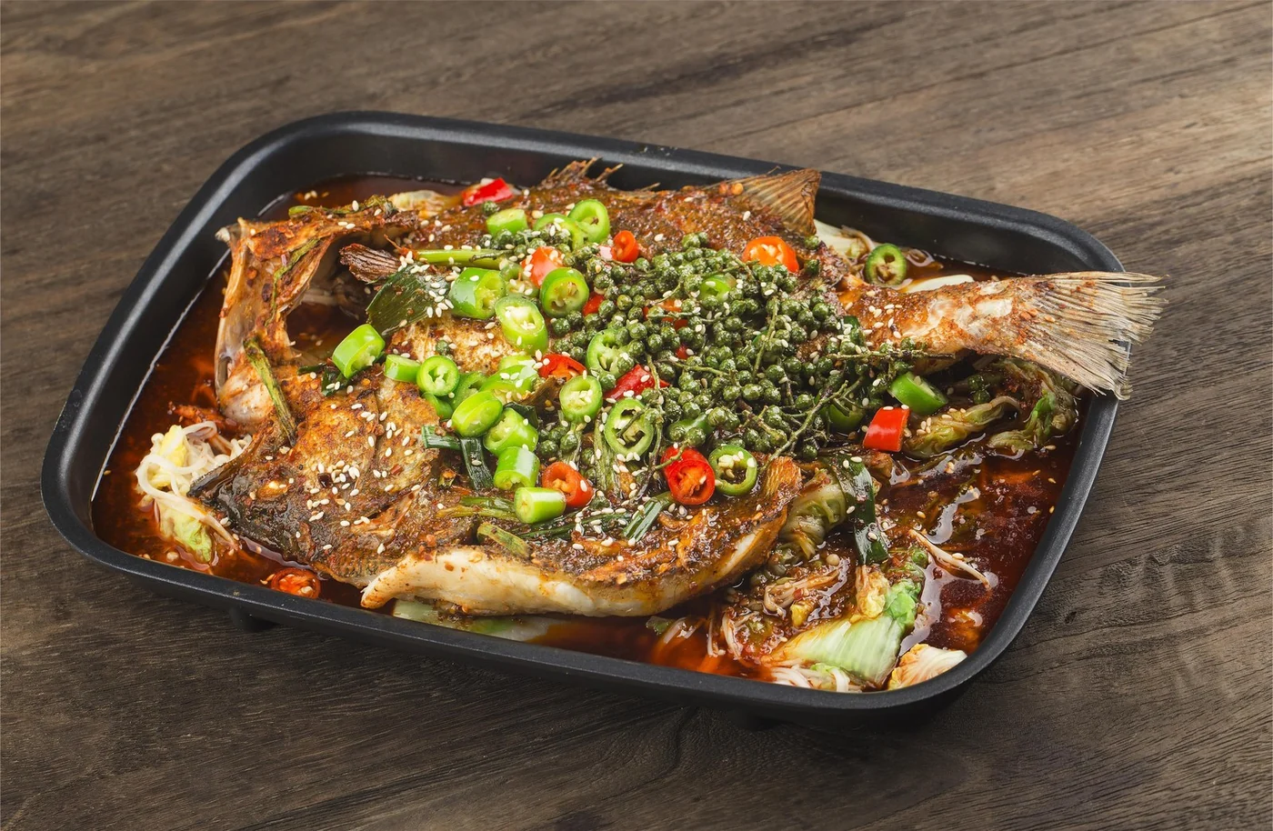 Spicy grilled fish sauce product effect